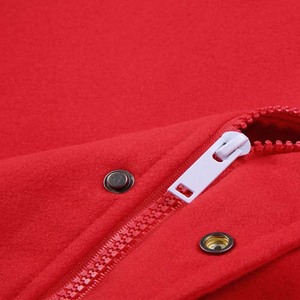 New High Street Letterman Coat Autumn Solid Casual <b>Leather</b> Sleeves Wool Unisex Vintage College Baseball <b>Jacket</b> For <b>Men</b> - Product Image 2