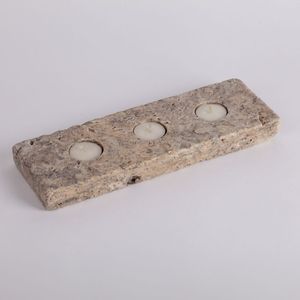 Handmade Decorative Stone Bowl Natural Travertine <b>Marble</b> Dish Modern Sculptural Centerpiece Minimalist Table Accent Unique - Product Image 1