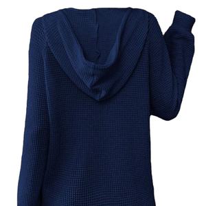 Sudadera con capucha de punto de rizo 100% algodón estampada para mujer, manga larga, con cordón, antiencogimiento, holgada, informal - Product Image 6