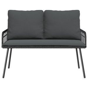 Banco de Jardín de Acero Antracita de 44.88 X 25.20 X 35.43 Pulgadas, Bancos de Patio, Categoría de Producto - Product Image 2