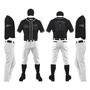 Uniforme de Béisbol Personalizado para Equipo, Manga Corta, Diseño Impreso, Logotipo Frontal, Precio Bajo al por Mayor - Product Image 5