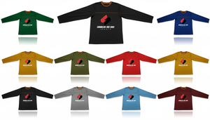 T-shirt décontracté à manches longues pour hommes en coton et polyester, respirant, coupe ample, à porter au quotidien - Product Image 2