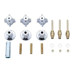 Juego Universal de Accesorios de Plomería Multimaterial con Palancas de Control de Triple Acabado Metálico - Product Image 1