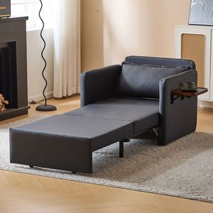 Canapé-lit convertible 3-en-1 pour adulte avec table pliante pratique et port USB Type-C, fauteuil-lit escamotable - Product Image 2