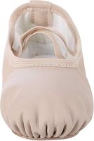 Chaussures de ballet en cuir souple de haute qualité Baifa Enterprises avec doublure en cuir véritable, talon plat pour tout-petits, jeunes enfants, femmes