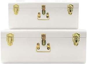 กล่องของขวัญตกแต่ง, กล่องเก็บของในบ้าน, กล่องเก็บของแบบกระเป๋าเดินทาง, กล่องโลหะสีชมพู, กล่องเก็บของแบบมีกุญแจทอง - Product Image 5