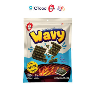 O’food Wavy Roasted <b>Seaweed</b> <b>Snack</b> 8g – Crispy Korean <b>Seaweed</b> Chips, Traditional & Cheese Flavor, Wholesale - Product Image 4