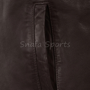 Chaqueta de Cuero Genuino de Moda de Lujo Personalizada, Impermeable, Nueva Llegada, Chaquetas de Cuero de Diseño de Moda de Alta Calidad para Hombre - Product Image 4