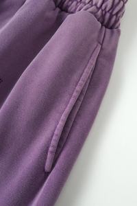 กางเกงวิ่งออกกำลังกายเอวกลางของผู้ชายกางเกงวอร์มผ้าแคนวาสสำหรับแฟชั่นแบบมีเชือกรูดข้าง - Product Image 4