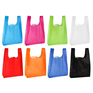Công Suất Lớn W Hình Dạng Tái Sử Dụng Hàng Tạp Hóa Mua Sắm Túi Bán Buôn Không Dệt Vải Có Thể Gập Lại Trọng Lượng Nhẹ Trong Màu Sắc Khác Nhau - Product Image 2