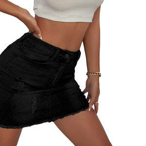 Jupe en jean sur mesure pour femme, légère et respirante, en promotion - Product Image 6