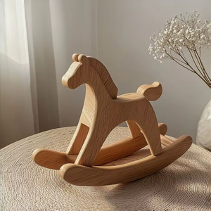 Decorative Wooden Horse <b>Table</b> Centerpiece Statue For <b>Farmhouse</b> Wedding Centerpiece And <b>Rustic</b> <b>Dining</b> Decor - Product Image 1