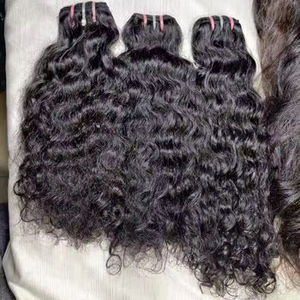 Extensions de cheveux Remy de haute qualité, noir naturel, vierges, indiennes, brutes, double trame, TRP HAIR EXPORT, pour tressage, 100g - Product Image 1