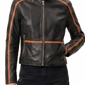 Blouson en cuir pour femme style sororité personnalisé, grande taille, respirant, imperméable, avec logo grec sur mesure, vente en gros, marque privée 2026 - Product Image 5