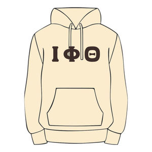 Sudadera con Capucha Neutral Iota Phi Theta, Algodón Premium, Ropa de Fraternidad Griega, Bordado Personalizado Divine Nine HBCU Greek Life - Product Image 2
