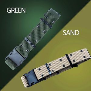 เข็มขัดยุทธวิธีสำหรับผู้ชาย หัวเข็มขัดพลาสติกแบบปลดเร็ว เข็มขัดเอวไนลอนปรับได้สำหรับกางเกงยีนส์ - Product Image 4