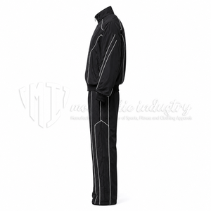 Ensemble de survêtement coupe-vent en nylon pour homme, veste et pantalon de sport légers et imperméables, ensemble d'entraînement deux pièces - Product Image 5