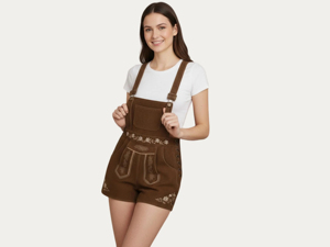 Shorts en cuir véritable de qualité supérieure ZASSON SPORTS, style bavarois, unisexe, pour l'Oktoberfest allemand, personnalisables OEM - Product Image 3