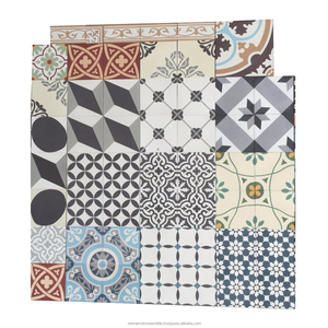 Azulejos de cemento hidráulico Vintage clásicos hechos a mano coloridos antideslizantes para revestimiento de suelo de pared exterior para proyectos de Villa de dormitorio - Product Image 3