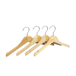 Wholesale High Quality Wood Hangers for Baby Clothes Single Eco-Friendly Wooden Hanger Durable Multifunction Made in Vietnam - Product Image 6