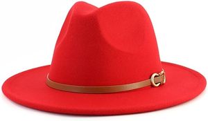 Chapeau Fedora classique vintage avec sangle en cuir - Product Image 3