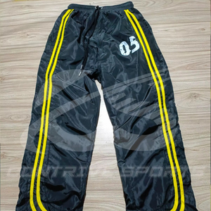 Pantalon de survêtement ample et décontracté pour homme, coupe oversize, avec logo personnalisé, en polyester et nylon, coupe large, coupe-vent, haute qualité - Product Image 1