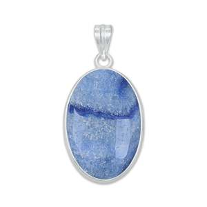 Pendentif en pierre de quartz bleu naturel en gros, formes multiples, pour la fabrication de colliers, bracelets et bijoux DIY - Product Image 2