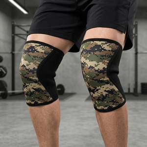 Rodilleras de camuflaje para levantamiento de pesas de 7 mm, soporte para entrenamiento con pesas y gimnasio, rodilleras de camuflaje para sentadillas pesadas - Product Image 3
