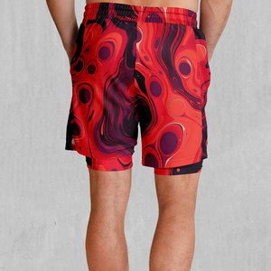 Pantalones Cortos Deportivos de Malla Sublimados para Hombre, con Cordón Ajustable, de Secado Rápido - Product Image 2