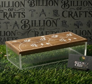 Custom Engraved Wooden Ramadan Treat Jar Rectangular Gift <b>Box</b> for Eid Chocolate <b>Mithai</b> Dates and Assorted Dry Fruits - Product Image 4