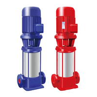 Conjunto de Bomba Contra Incendios Vertical Multietapa de Acero Inoxidable 304 XBD16.0/5G-GDL, Impulsor de Fundición de Precisión, Eje de Acero Inoxidable, Tubería