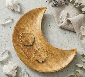 Bandeja de Madera de Acacia para Exhibición de Cristales, Bandeja de Altar de Madera Natural, Organizador de Joyas de Madera Sólida para Almacenamiento de Cristales y Piedras - Product Image 5