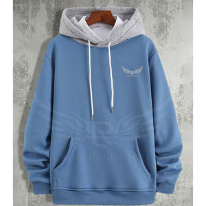 Hoodies surdimensionnés confortables en stock, respirants, nouveau style, en coton mélangé, sur mesure. - Product Image 3