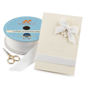 Bulk 12mm <b>White</b> Grosgrain Ribbon Roll for Packaging Supplies Hair Accessories Craft Sewing Event Styling Gift <b>Wrap</b> DIY Decor Pro - Product Image 4