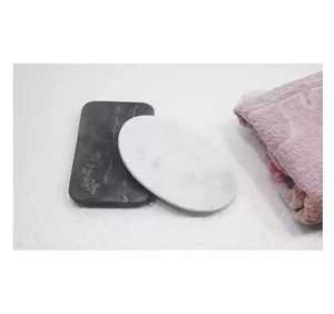 ที่วางสบู่หินอ่อนสีเบจธรรมชาติ รูปวงรี อุปกรณ์ห้องน้ำโรงแรม ขายส่ง - Product Image 4
