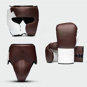 Ensemble de boxe sur mesure RTS, gants de boxe, protège-tête, protège-guêtres, cuir de vachette de haute qualité, kit d'entraînement MS-MZ-CBS-24 - Product Image 2