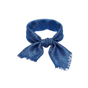 Écharpe longue en jacquard Lurex, tissu métallique tissé, 100% soie, douce, légère, infroissable, élégante, effet scintillant - Product Image 4