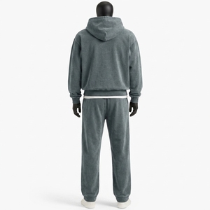 Trajes Deportivos de Hombre de la Mejor Calidad, 100% Algodón, Personalizados, de Felpa, Lisos, para Correr, Talla Grande - Product Image 2