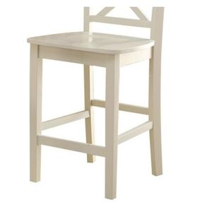 Set di 2 sedie da bar Tartys Cream Finish Counter Height - Product Image 5