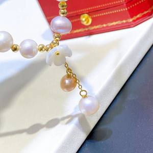 Collar de Perlas de Agua Dulce de 5-6 mm, Joyería de Moda para el Verano, Venta al por Mayor - Product Image 4