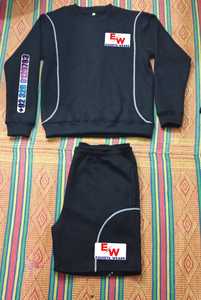 Conjunto de Sudadera de Verano Personalizado con Logotipo Bordado, Estilo Urbano, Informal, Sudadera Gruesa de Longitud Completa, Conjunto de 2 Piezas, Color Sólido, MOQ Bajo, de Fábrica - Product Image 1