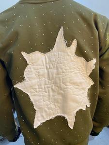 Custom Manufacturer Embroidery Hoodie <b>Rhinestone</b> <b>Jacket</b> Acid Wash Vintage Washed Men Fleece Streetwear Hoodie - Product Image 4