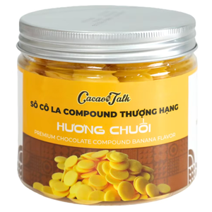 Botón de Chocolate Sólido Compuesto, Fabricación OEM/ODM, HALAL, Botón de Chocolate con Sabor a Plátano, Proveedor de Productos de Panadería y Galletas, Buen Precio - Product Image 1