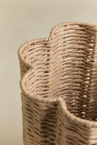 Panier de rangement en papier tressé durable, grand et rond, pour la maison, la salle de bain, la chambre, le bureau, fait main, naturel, vente en gros, faible MOQ - Product Image 2