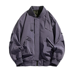 Plus Size Men’s Workwear Jacket Spring Autumn Loose Fit Bomber <b>Coat</b> with Pockets, Casual Fashion Outerwear, 5XL–7XL - Product Image 4