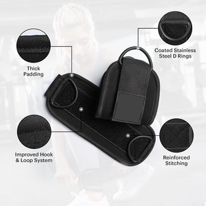 Attache de cheville multi-gym pour stations à câbles, sangle en néoprène respirante réglable, protection professionnelle pour l'entraînement des jambes - Product Image 1
