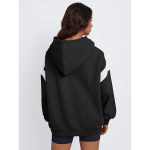 Moda 2025 otoño moda reina mujeres sudaderas con capucha de gran tamaño Casual manga larga ropa de invierno con bloque de Color estilo Y2K - Product Image 4