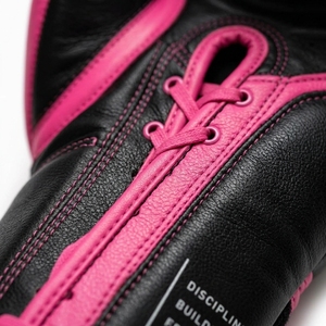 Gants de boxe roses et noirs, gants d'entraînement professionnels, gants de combat rembourrés, logo personnalisé OEM, vente en gros de gants de sport - Product Image 6