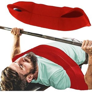 Cinturón de soporte de espalda rojo para levantamiento de pesas, cierre de gancho y bucle antideslizante, entrenamiento de fuerza, protección cómoda para hombres - Product Image 1