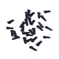 Œillets de badminton à trou unique et double trou, en nylon respirant portable, Nylon 12/Nylon 66, noir, 1.1mm, pour cordage de raquette